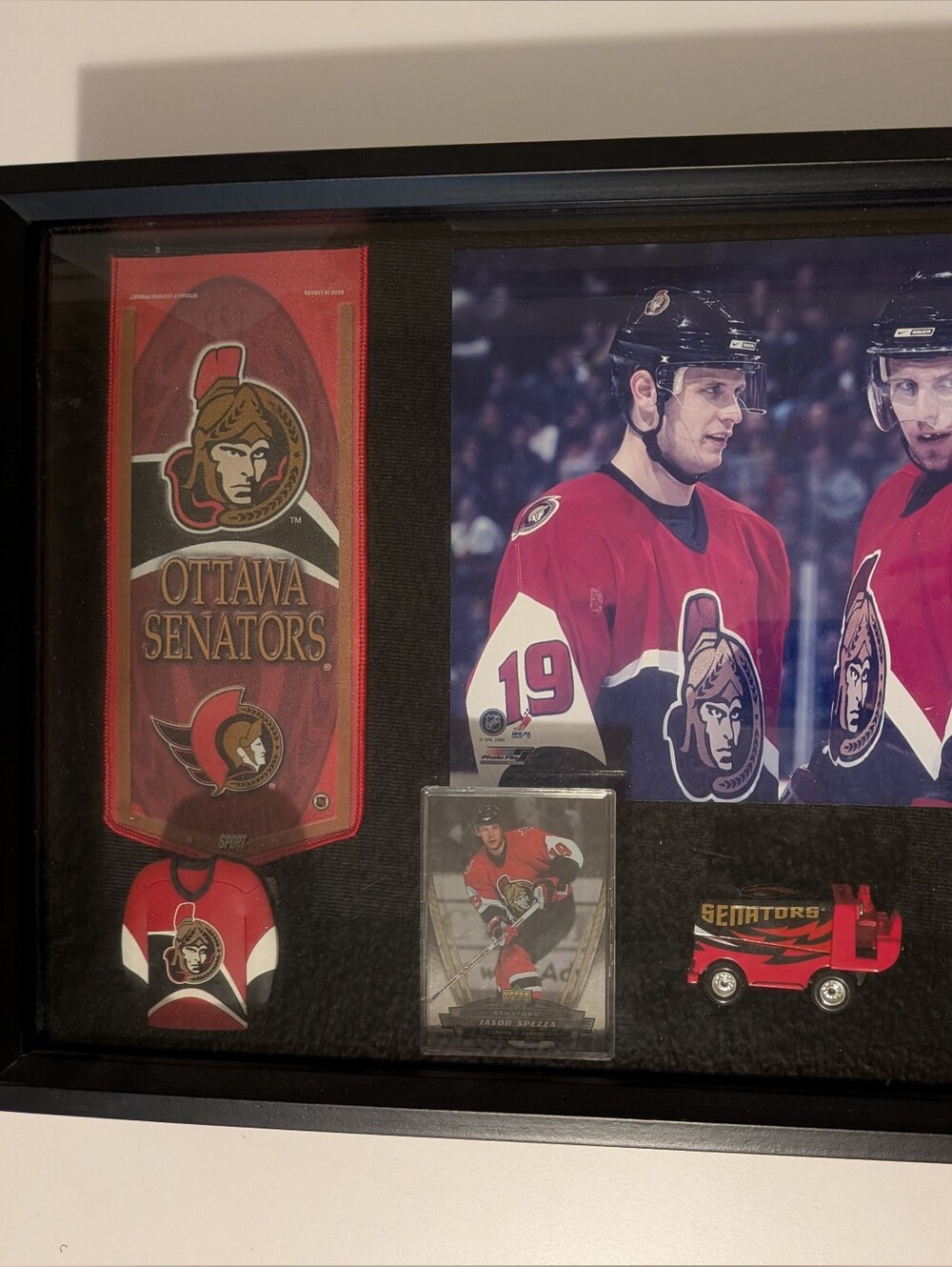 Framed Memorabilia Display Ottawa Senators